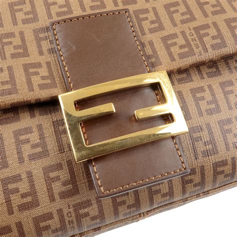 AUTHENTIC FENDI 8BR001 ZUCCHINO MAMMA BAGUETTE 